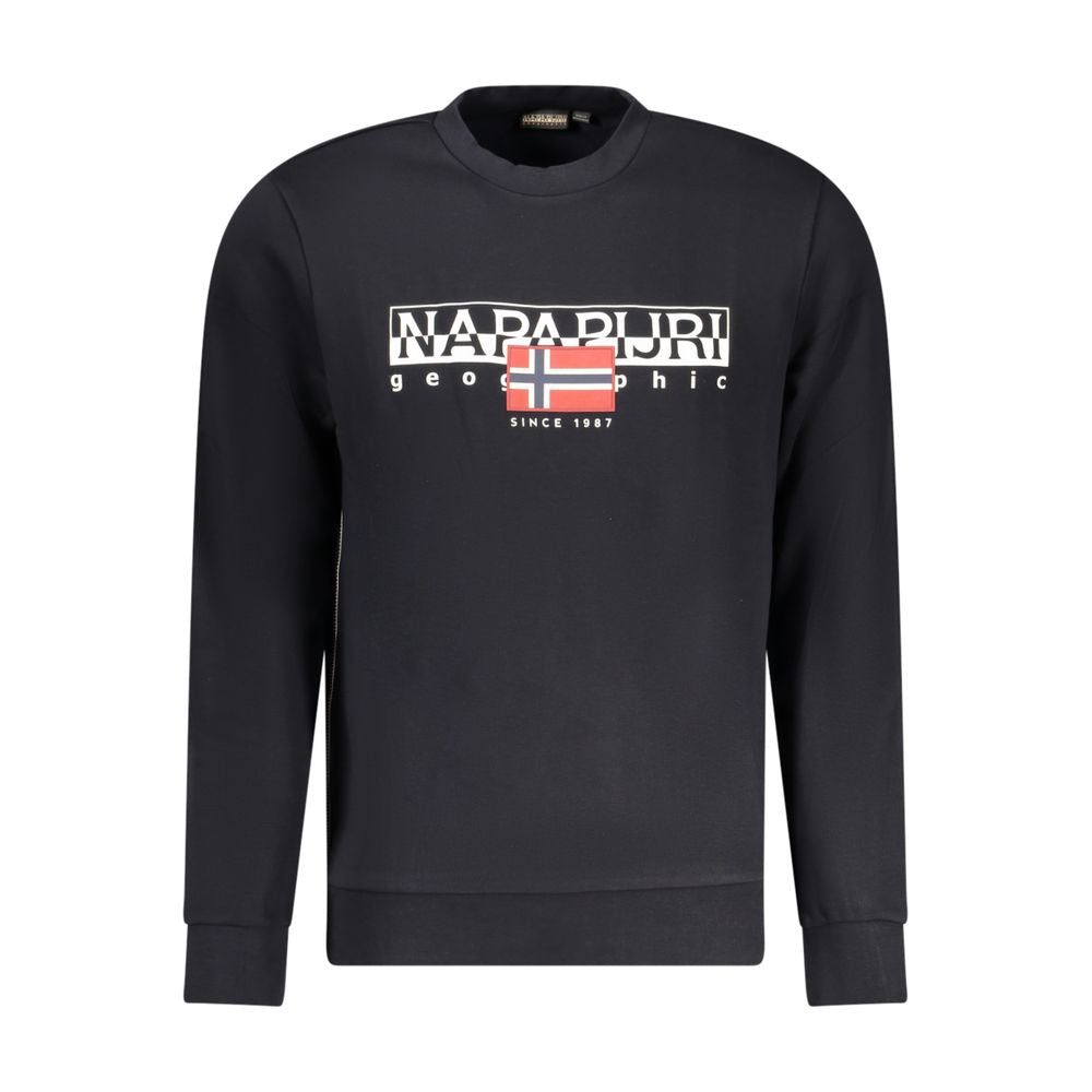Napapijri Schwarzer Baumwollpullover für Männer